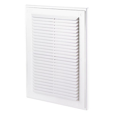 Решетка Домовент ДВ 125с пластик белый 