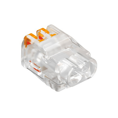 Клема швидкого монтажу на 2 провідники з важелями OBO Bettermann 10 шт. білий 2054450