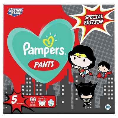 Подгузники-трусики Pampers Pants Размер 5 (12-17 кг) 66 шт.