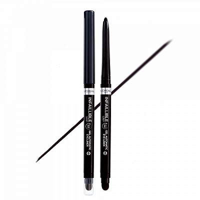 Карандаш для глаз L'Oreal Paris Infaillible Grip Liner Intence black водостойкий черный 1 г