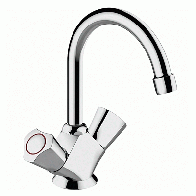 Змішувач для умивальника Bravat Duo F1133186CP