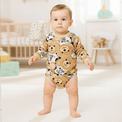 Боди-джемпер унисекс Blanka Мишка р.62-68 бежевый 110872