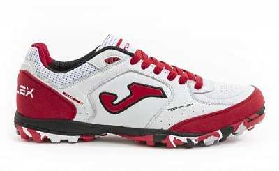 Бутсы Joma TOP FLEX 2022 WHITE-RED TURF TOPS.2022.TF р. US 8,5 бело-красный