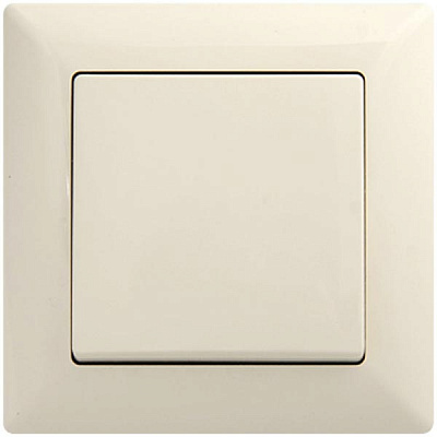 Выключатель одноклавишный Gunsan Visage без подсветки 16 А 250В IP20 кремовый