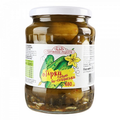 Огурцы Старовинні рецепти соленые По-крестьянски 680г
