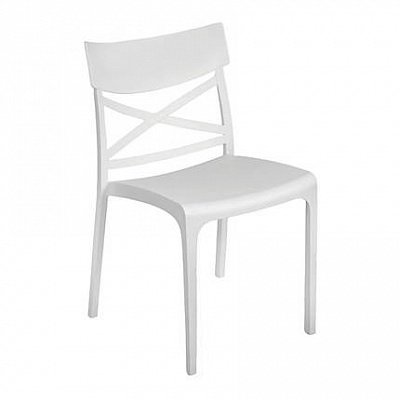 Стілець пластиковий Bica Сroix 80x46x56 см білий