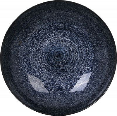 Блюдо глибоке Natural 27 см індіго/чорне Decor Cam