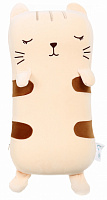 Подушка дорожня Bewalker Котик сонько 43x22 см білий із коричневим BMPMIX0633