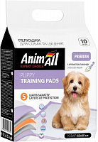 Пелюшки AnimAll 60х60 см з ароматом лаванди для собак 10 шт