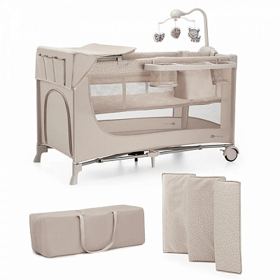 Манеж-ліжко Kinderkraft Joy 2 Beige KLJOY02BEG000AC