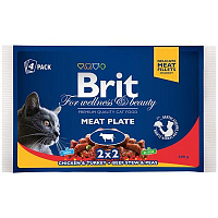 Корм Brit Premium М'ясна тарілка в желе 4х100 г