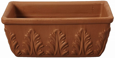 Кашпо DEROMA Рома котто 42х17х8,7 прямоугольный коричневый 