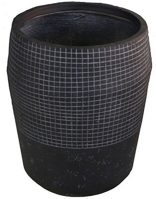 Кашпо Engard Пуату круглый 154 л темно-серый (GA76-2) 