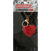 Брелок для рюкзаков Nota Bene Бриллиантовое сердце 5х10 см