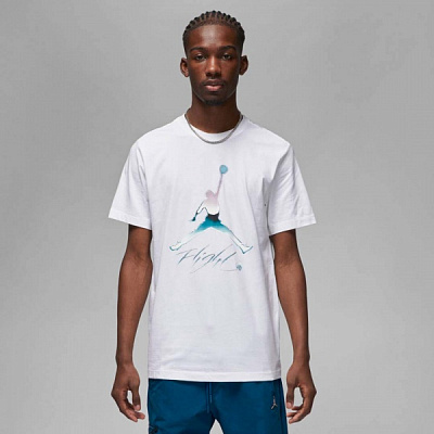 Свитшот Nike M J BRAND GRAPHIC SS CREW DV8414-100 р. XL белый