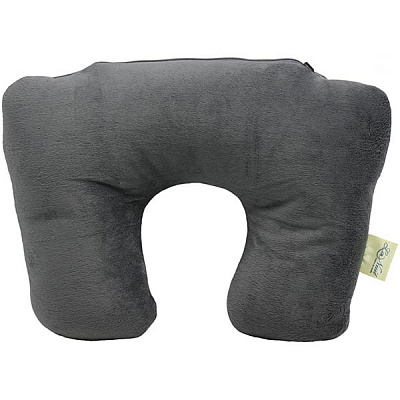 Подушка дорожня La Nuit 2 в 1 сіра 29x38 см