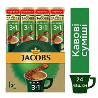 Кофейный напиток Jacobs 3 в1 Лесной орех 24х15 г 15 г 