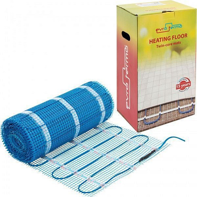 Нагревательный мат Evro-Termo 8,0 кв.м
