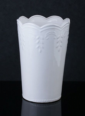 Ваза Прованс 18,5х18,5х26,5 см біла Eterna