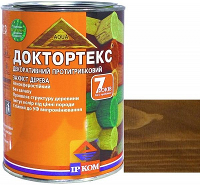 Лазурь ІРКОМ Доктортекс ИР-013 оливковый шелковистый мат 0,8 л