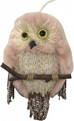 Декорация новогодняя Сова на ветке 9х14 см EPI-EPIC015