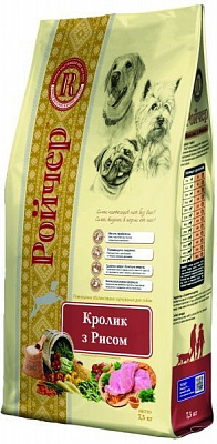 Корм Ройчер кролик с рисом 7,5 кг