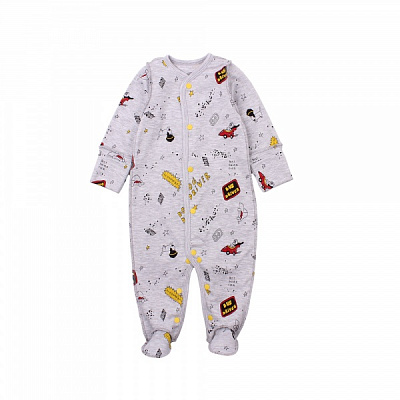 Комбінезон ясельний для хлопчика Фламінго Dog р.56 меланж 365-009