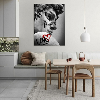 Постер David Art 50x65 см Brushme