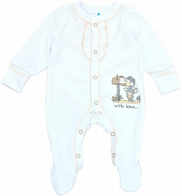 Комбінезон для дівчинки Minikin р.62 білий 22020362