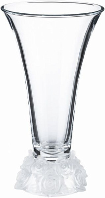 Ваза стеклянная прозрачная Rose frost 355MM Bohemia