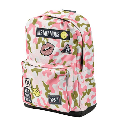 Рюкзак молодіжний YES T-67 Smiley World Military girl 558280 17 л різнокольоровий