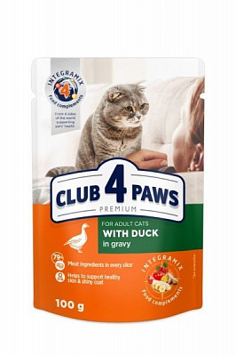 Корм Club 4 Paws З КАЧКОЮ В СОУСІ 80 г