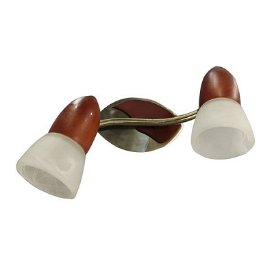 Спот НББ Геотон 01-2х40-261 бронза/вишня