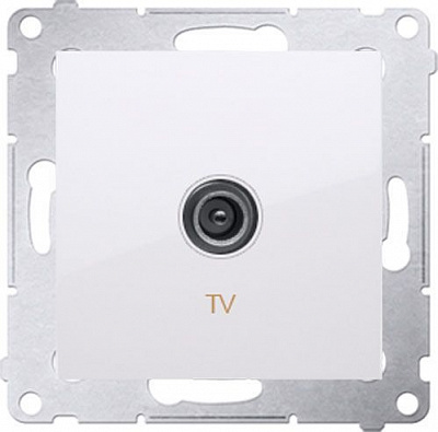 Розетка TV Simon Premium білий DAK1.01/11