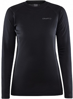 Футболка з довгим рукавом Craft CORE WARM BASELAYER LS TEE W 1912534-999000 р.XS чорний