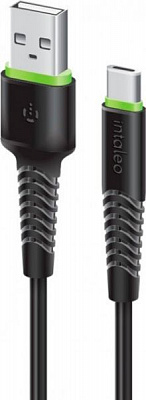 Кабель Intaleo USB Type-C – USB 0,2 м черный 
