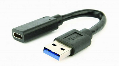 Переходник Cablexpert черный (A-USB3-AMCF-01) USB3.0 Type-C (USB-вилка/C-розетка) 