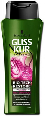 Шампунь Gliss Kur Bio-Tech Restore для чутливого, схильного до пошкодження волосся 250 мл
