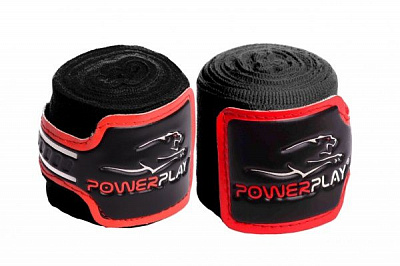 Боксерские бинты PowerPlay уни. 4 м черные PP_3046 