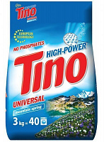 Пральний порошок для машинного та ручного прання Tino High-Power Mountain spring 3 кг