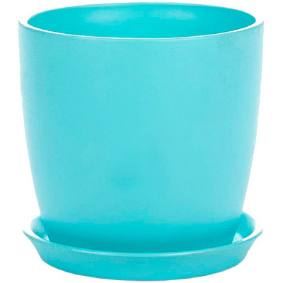 Горшок цветочный Надинкерамикс Сонет 3 л бирюзовый глянецевый 