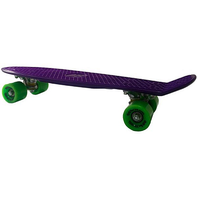 Пеніборд GO Travel 56 см зелені колеса фіолетовий