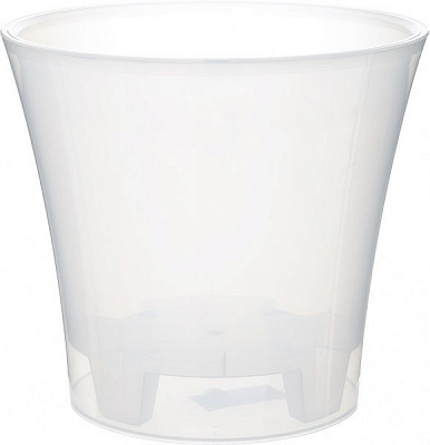 Горшок пластиковый Santino Арте круглый 5л прозрачный 