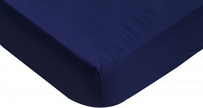 Простынь на резинке Exclusive Solid 200x200 см синий La Nuit 
