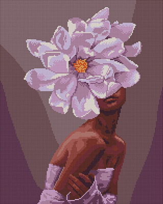 Алмазная мозаика В объятиях цветов 40x50 см DBS0006 Brushme 