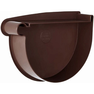 Заглушка лійки ліва RAINWAY d130 мм коричневий