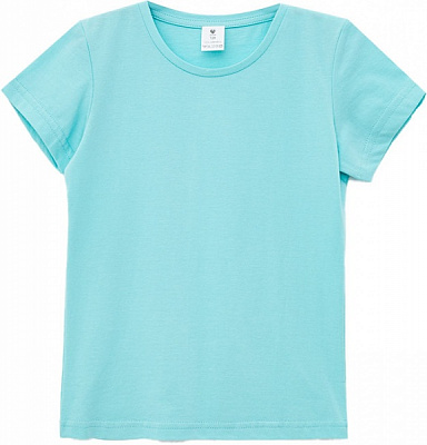 Футболка для девочек Роза р.134 светло-бирюзовый 201206 