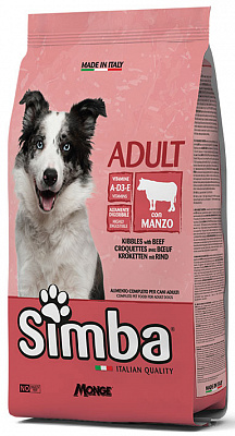 Корм сухий для дорослих собак для усіх порід SIMBA. Adult яловичина 20 кг