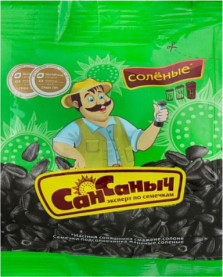 Семена подсолнечника соленое 120 г (4820182061547)