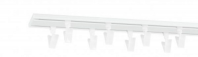 Карниз стельовий Bojanek SLIM алюмінієвий подвійний укомплектований 300 см білий